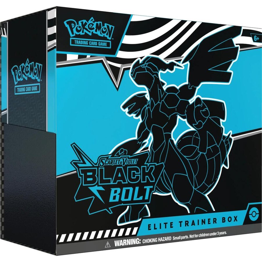 Black Bolt / White Flare Elite Trainer Box box and contents