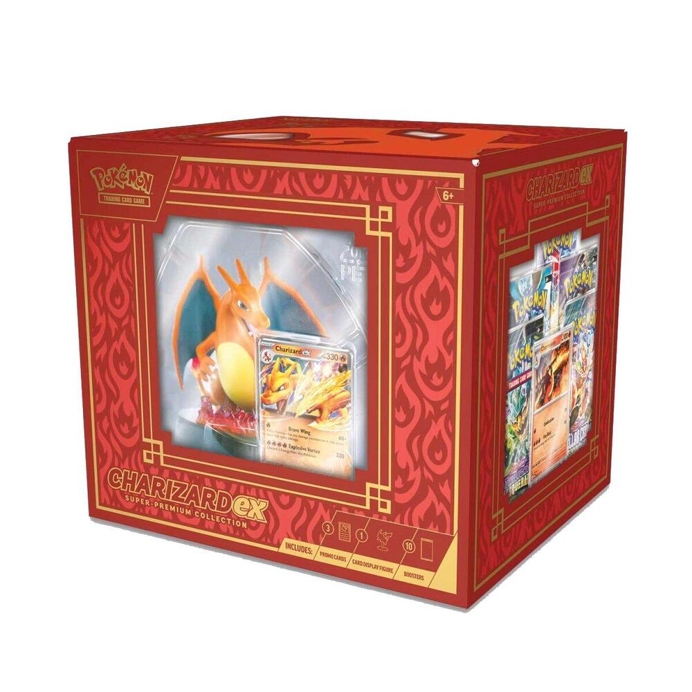 Charizard ex Super-Premium Collection box and contents