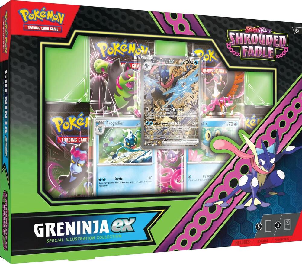 Greninja ex Special Illustration Collection box and contents