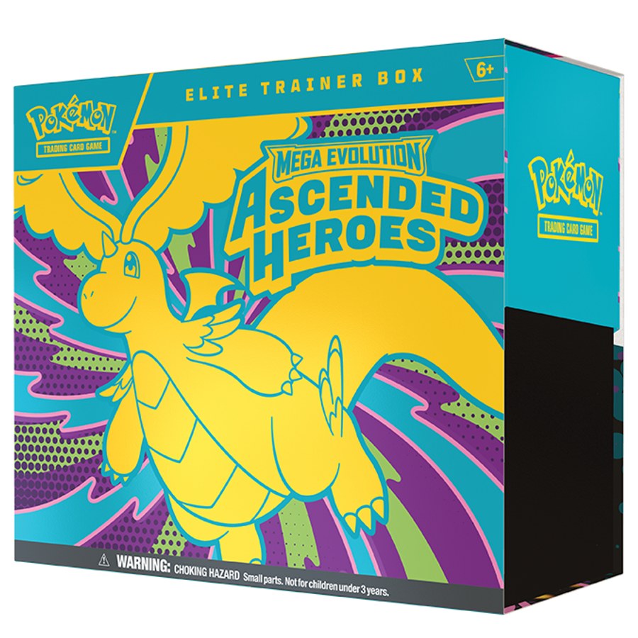 Ascended Heroes Elite Trainer Box box and contents