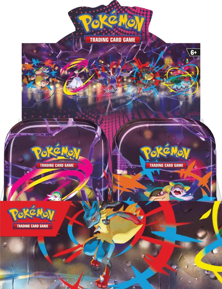 Mega Heroes Mini Tin Display box and contents