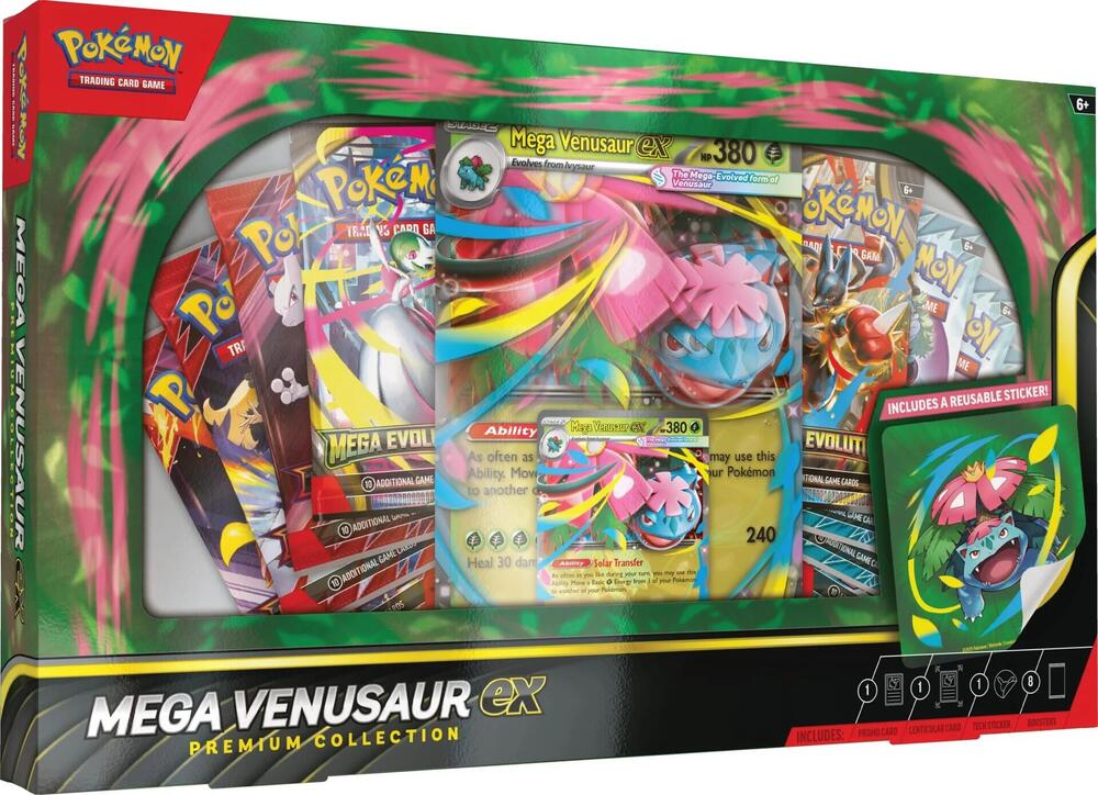 Mega Venusaur ex Premium Collection box and contents