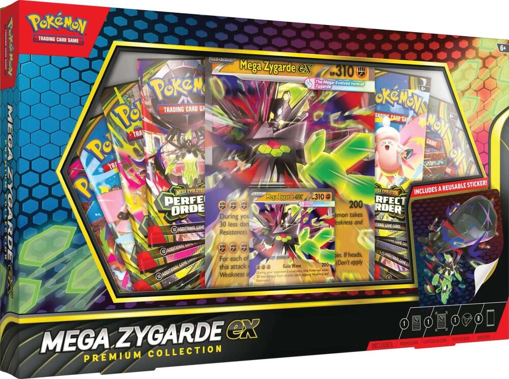 Mega Zygarde ex Premium Collection box and contents