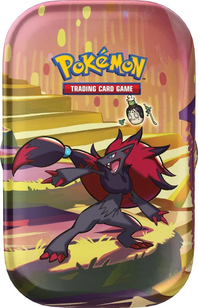 Shrouded Fable Mini Tin (Zoroark) box and contents