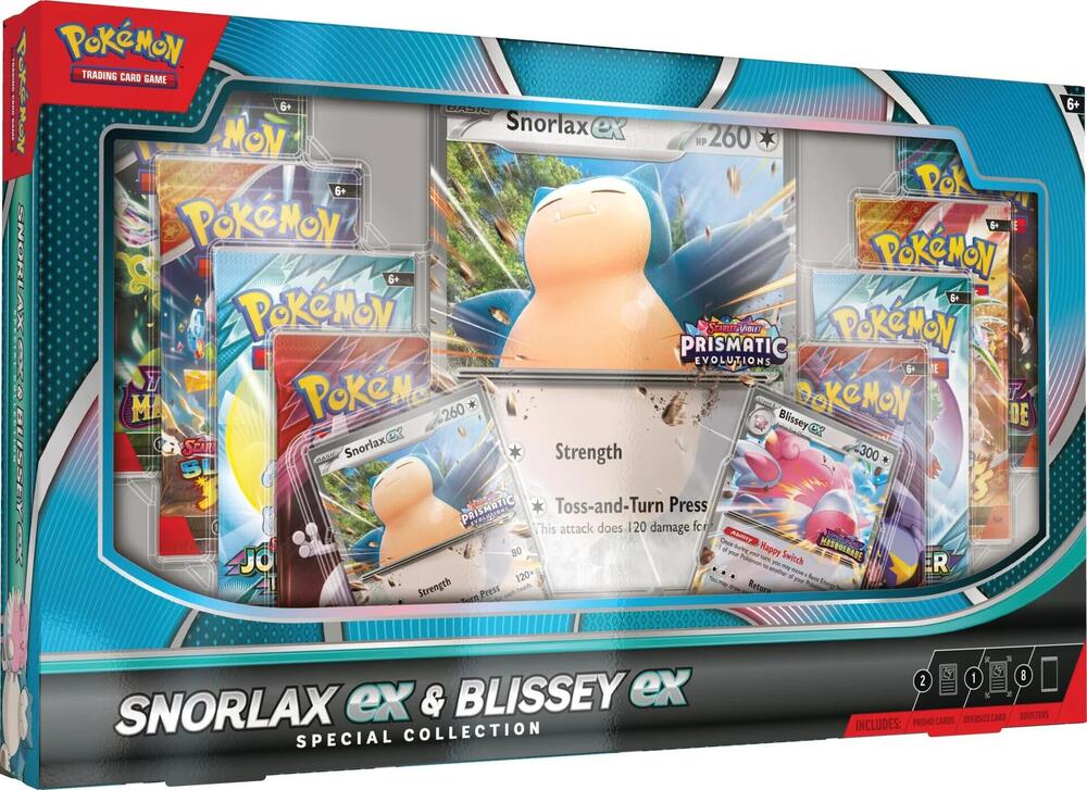 Snorlax ex & Blissey ex Special Collection box and contents
